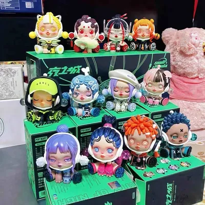 High Quality Skullpanda Sp Night City Series Toys Dolls Cute Anime Figure Model Collectible
