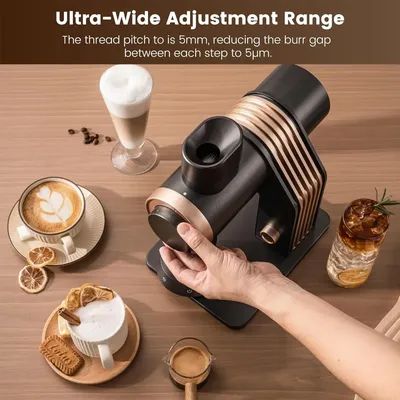 VelPro 400 Single Dose Coffee Grinder with Variable Speed, Stepless Adjustment, 64mm Titanium Flat
