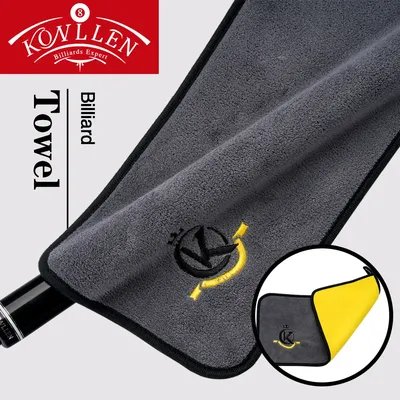 KONLLEN Cue Towel Multi-Function Pool Billiard Cloth Rod Wiping Cloth Soft Durable Burnisher Cue