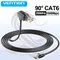 Vention New! CAT6 Ethernet Cable UTP 90 Degree CAT6 1000Mbps 250MHz Networking Internet Cord LAN Cable for Laptop PC PS4 Router