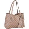 Guess Shopper Brenton Logo Latte Braun Damen