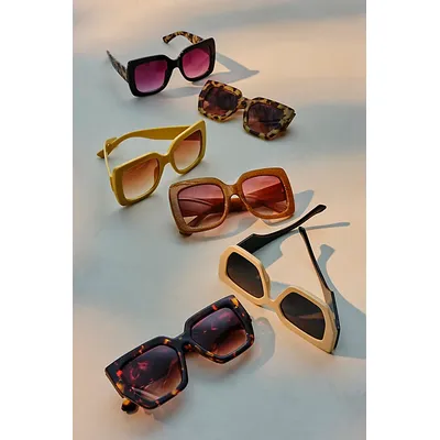 Bel Air Oversized Square Sunglasses at Free People in Tort