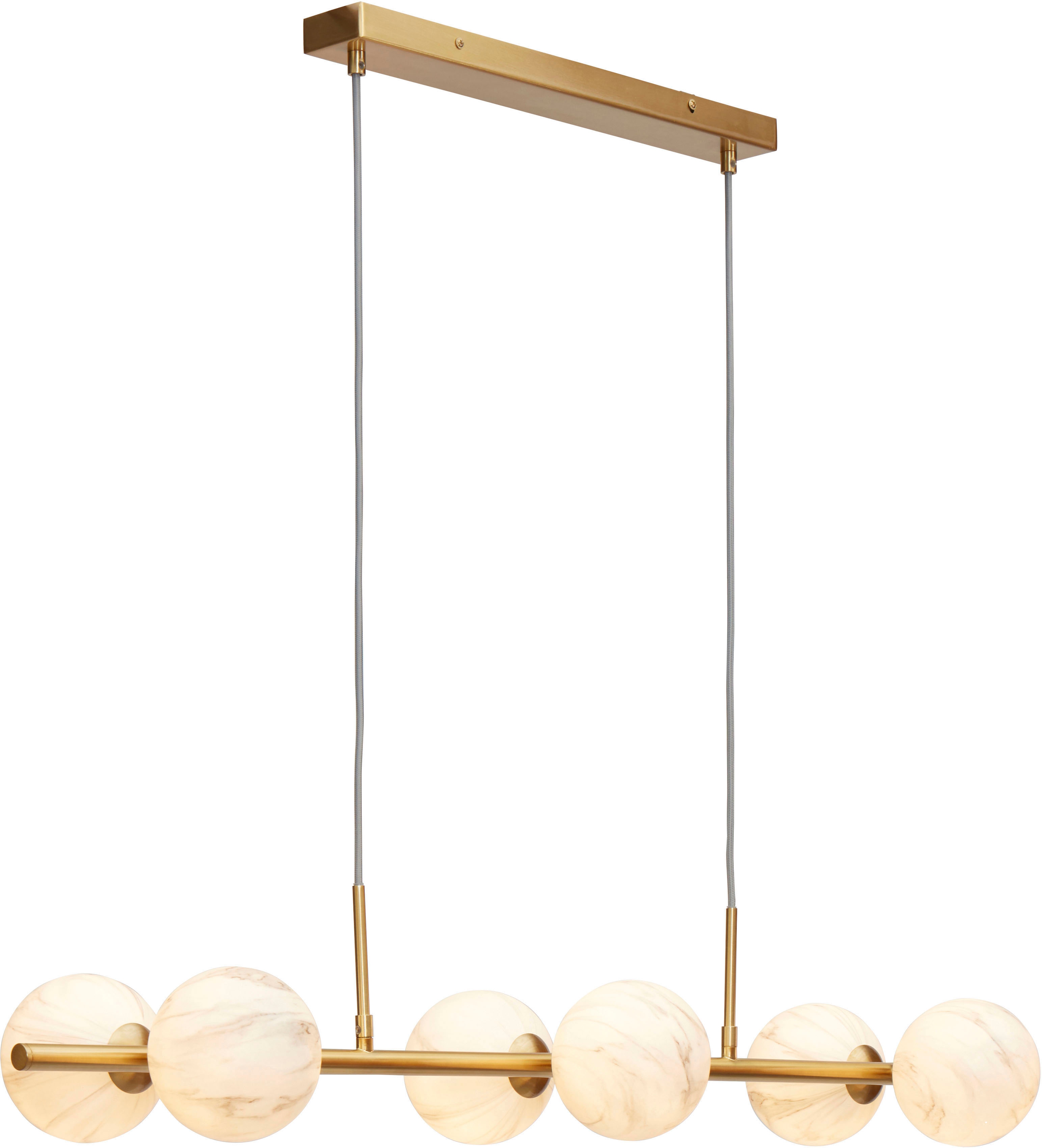 IT'S ABOUT ROMI Hängeleuchte "CARRARA", weiß, 6, Ø 105cm H: 198cm, 1 Stk., Leuchten, Marmor Look Image