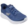 Slip-On Sneaker SKECHERS "GO WALK NOW-PAYTON", Herren, Gr. 45, blau (navy), Textil, sportlich, Schuhe, Trainingsschuh, Schnürschuh mit Handsfree Slip-ins