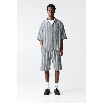 Striped Rustic Bermuda Jogging Shorts