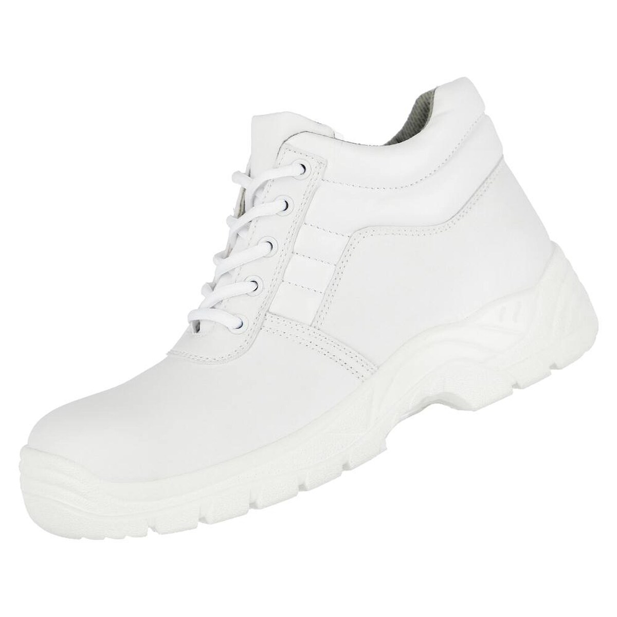 AS Arbeitsschutz S2 Sicherheitsstiefel Nitras Clean Step MID | Gr. 43 | Kunstleder | weiß Image