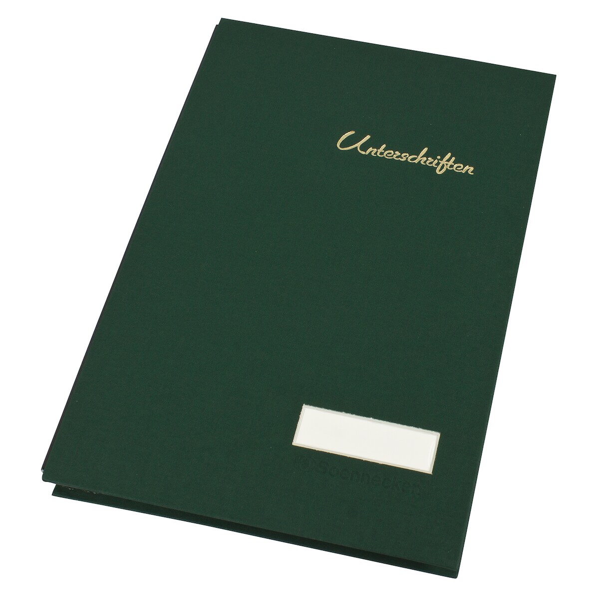 Soennecken Unterschriftsmappe 1490 DIN A4 20 Fächer Leinen grün Image
