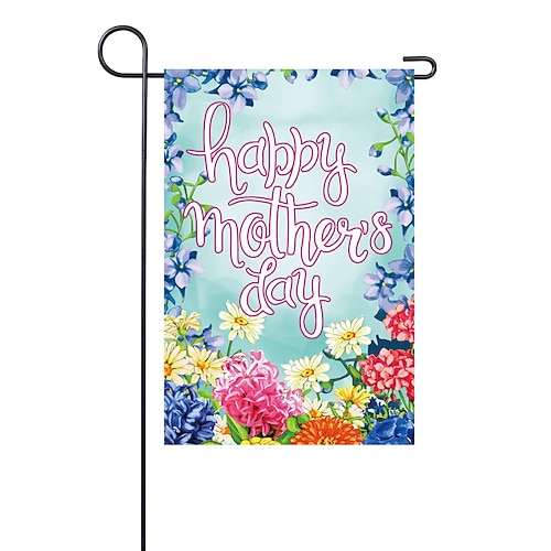 Bandiera da Giardino per la Festa della Mamma 12 x 18 Pollici Bandiera da Giardino Piccola per Esterni Bandiera da Giardino Bandiera da Giardino per le Feste