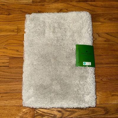 Kate Spade Bath | Kate Spade Bathroom Rug Fuzzy Light Gray 17x24” Nwt | Color: Gray | Size: Os