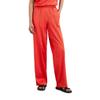 Chinohose MARC O'POLO "aus Viskose-Stretch", Damen, Gr. 44, Normalgrößen, rot (burnt rot), Obermaterial: 96% Viskose, 4% Elasthan, bedruckt, casual, weit normal, Hosen