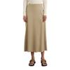 Webrock MARC O'POLO "aus Viskose-Stretch", Damen, Gr. 32, beige (summer sand), Obermaterial: 96% Viskose, 4% Elasthan; Futter: 100% Nicht verfügbar, unifarben, casual, ausgestellt wadenlang, Röcke