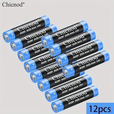 TEMU Chicnod Aaa R03p High-capacity Carbon Battery, Long-lasting, Single-use, Not Intended For , Non-rechargeable, High-capacity Battery For Electronics, Household Batteries Image