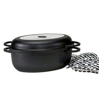 Multibräter Leipzig 8 l mit Grilldeckel & Handschuhen KARL KRÜGER Image
