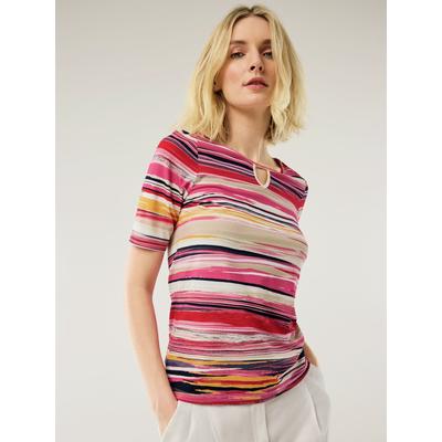 Walbusch Damen Viskoseshirt Farbverlauf Pink gemustert Image