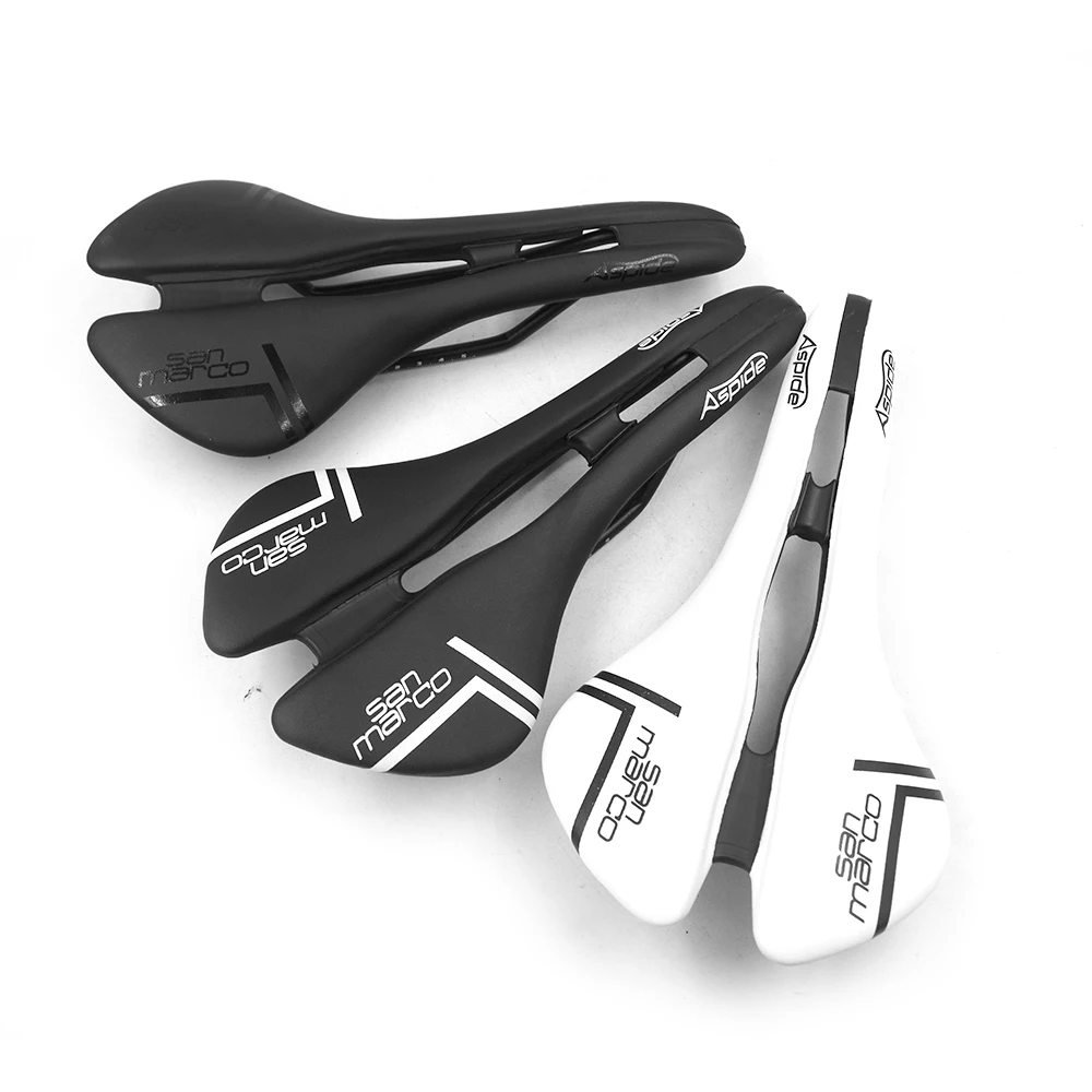San Marco Fahrradsattel MTB Road Wide Open Erwachsene Racing Bequeme Titan-Fahrradsitze Selle Kunststoff TT Fahrradzubehör