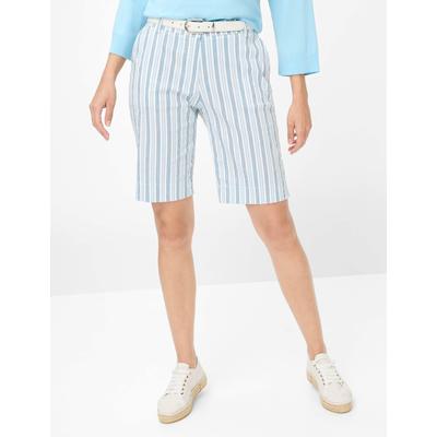 Bermudas BRAX "Style MIA B", Damen, Gr. 42, Normalgrößen, blau, 75% Baumwolle, 24% Polyamid, 1% Elasthan, Hosen Image