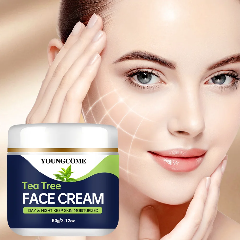 Teebaum-Gesichtscreme, Faltenreduzierung, Anti-Aging-Powerhouse, intensive Feuchtigkeitsversorgung, aufhellende Wirkung, straffend und aufhellend Image