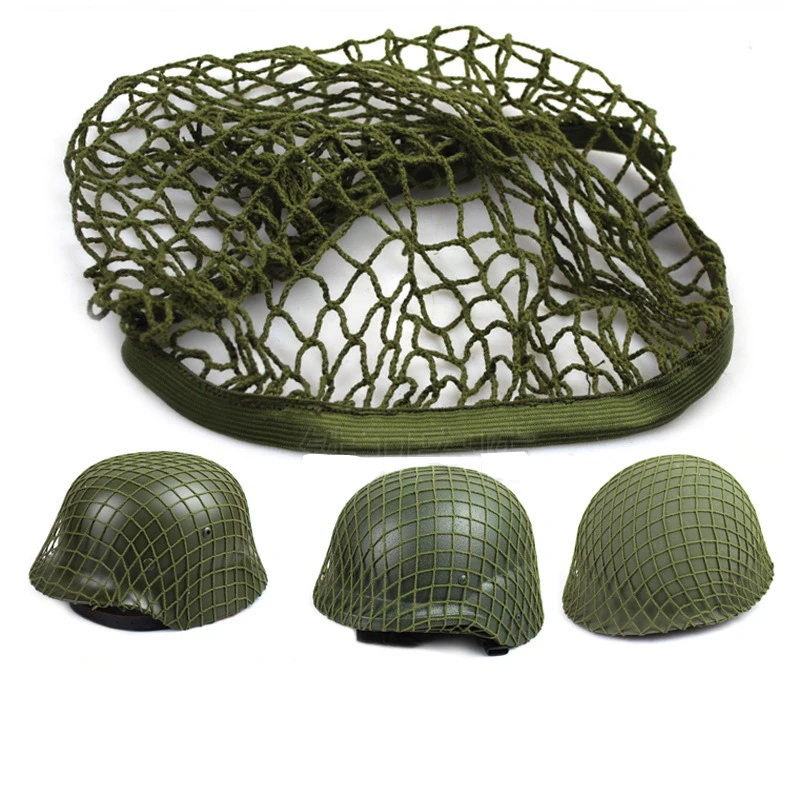 1 stücke Taktische Helm Mesh Abdeckung für M1 M35 M88 MK1 MK2 Stahl Helme Air Kissen Helm Camo Mesh Abdeckungen Image