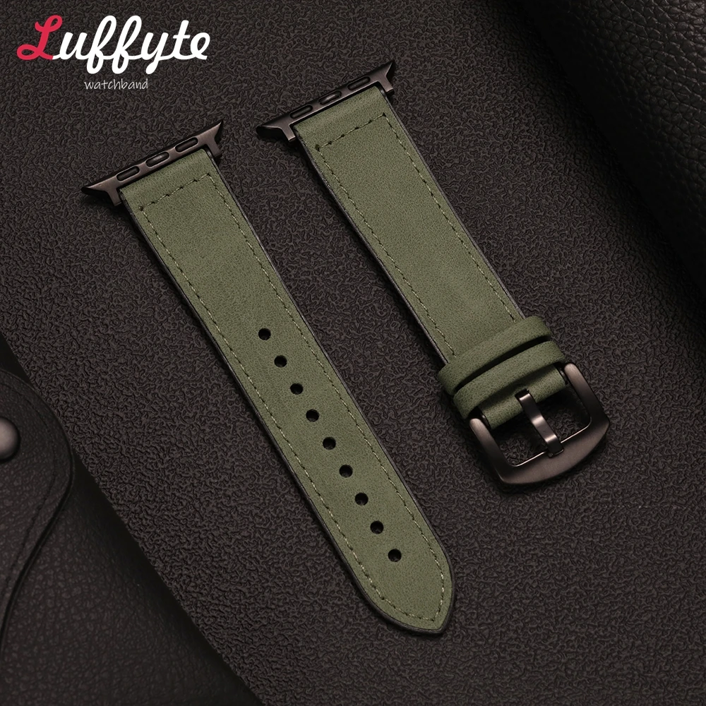 Mattiertes Silikonarmband für Apple Watch 10, 9, 8, 7, 6, 5, 4, 3, Ultra SE 2, Sportarmband für IWatch 38/40/41/42/44/45/46/49 mm Image