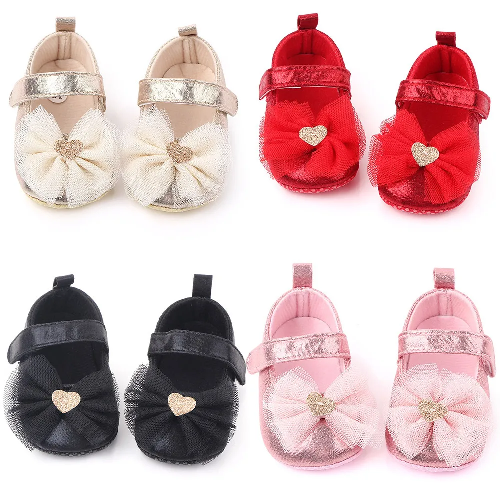 Baby Mädchen Schuhe Party Prinzessin Kleid Schuhe Bowknot Baby Schuhe Rutschfeste Baby Kleinkind Schuhe 0-18M