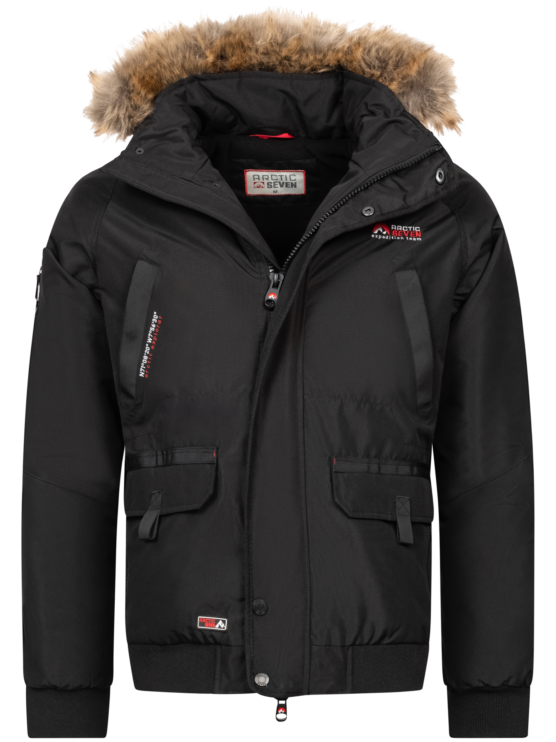 Arctic Seven Herren Winterjacke – Schwarz Image
