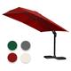 Hengda Ombrellone offset da giardino, Ombrellone a ombrello - Alu - girevole a 360° - 3 x 3 m