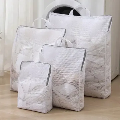 1PC 3D Laundry Bag WithDrawable Mesh Bag Washing Machine Filter Mesh Bag Anti Deformation Laundry