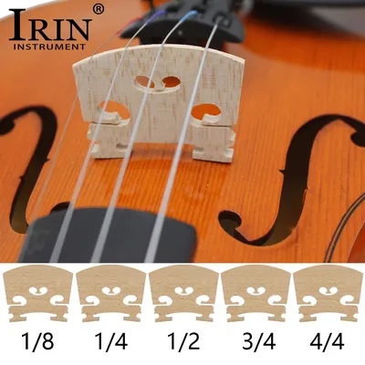 IRIN Violin Bridges 4/4 3/4 1/2 1/4 1/8 Maple Wood Fiddle Bridges Violin Stringed Musical Instrument Parts & Accessories