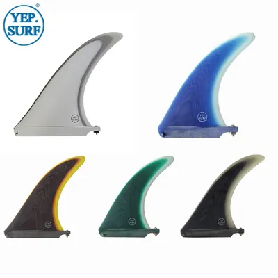 Longboard Fin Fiberglass 7/8/9/10.25/11inch Single Fin 1pc Surf Fins For Sup Central Surf Fin