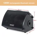 100W Potente chitarra elettrica Altoparlante Bluetooth Scatola di legno Strumento di riproduzione Sistema audio Lettore musicale Audio stereo HIFI