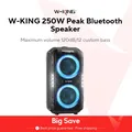 W-KING 250W PEAK Altoparlante Bluetooth di grandi dimensioni Più forte/Massivo 120dB/12 Bassi personalizzati, V5.3 Big Party Boombox Altoparlante portatile Wireless