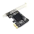 Scheda di estensione PCI-E SATA Controller adattatore PCI Express X1 a 2 porte SATA 3.0 da 6 Gb Chip Marvell 9125 Scheda di espansione PCIE a SATA