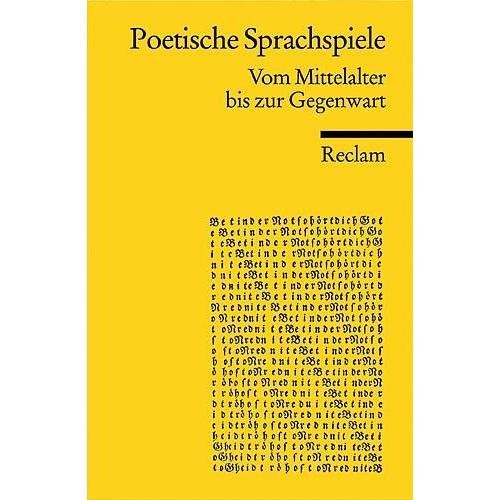 Poetische Sprachspiele - Klaus Peter Dencker