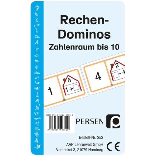 Rechen-Dominos: Zahlenraum bis 10 (Kartenspiel) - Persen Verlag in der AAP Lehrerwelt