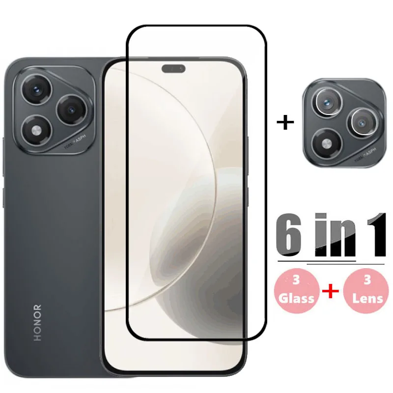 Vetro a copertura totale per Honor 400 Lite Vetro temperato Honor 400 Lite Protezione schermo HD Pellicola protettiva per lenti del telefono Honor 400 Lite