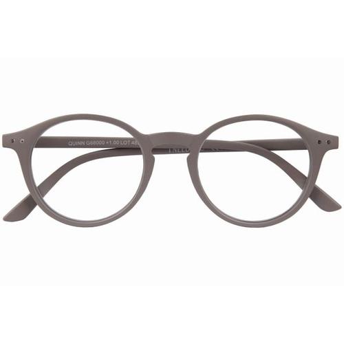 Lesebrille QUINN, grau, +2.50 dpt