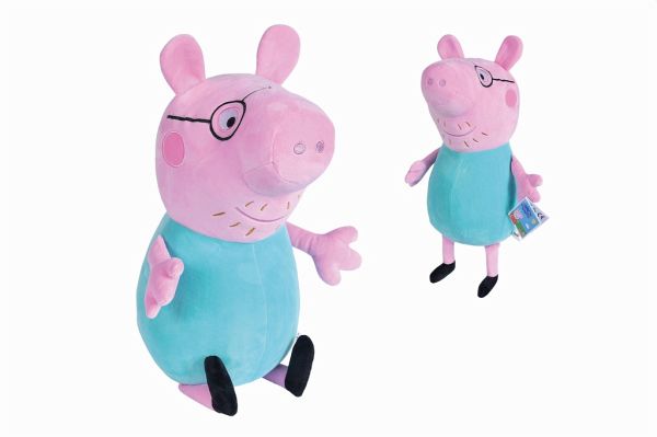 Simba 109261005 - Peppa Pig, Plüsch Papa Wutz, Tierfigur, 37cm - Simba Toys