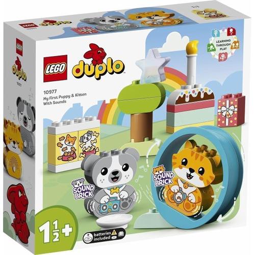 LEGO® DUPLO 10977 Mein erstes Hündchen & Kätzchen - mit Ton - Lego