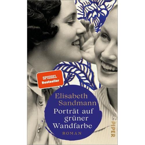 Porträt auf grüner Wandfarbe - Elisabeth Sandmann