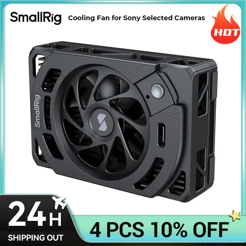Ventola di raffreddamento SmallRig per Sony ZV-E1/ ZV-E10 II/ ZV-E10/ Alpha 7 IV / Alpha 7S III/ Alpha 7C/ Alpha 7C II/ Alpha 6700/ FX3 / FX30