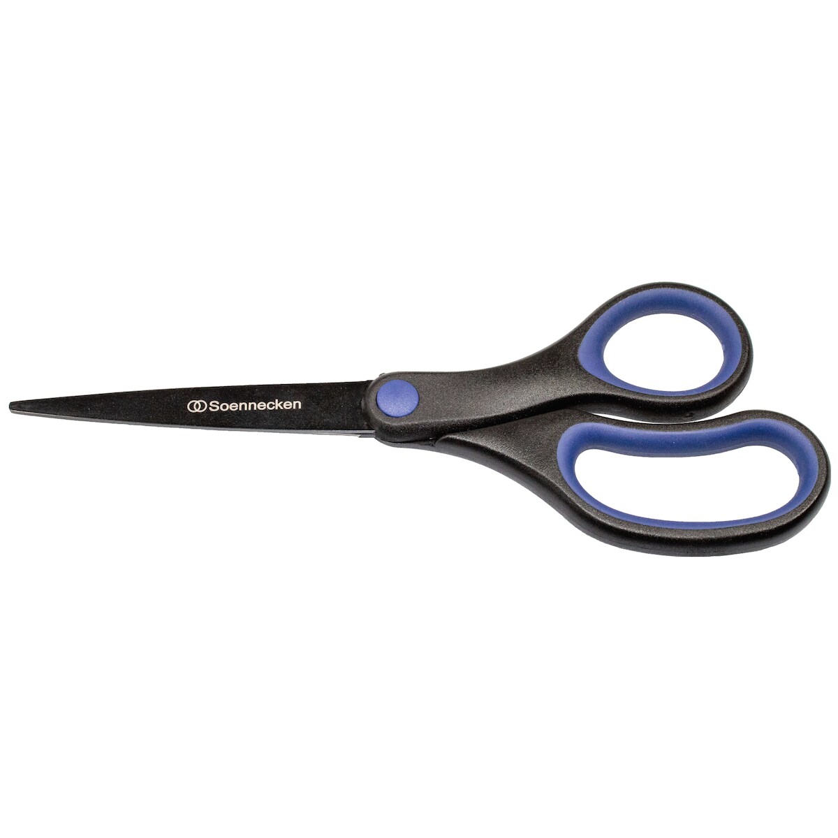 Soennecken Schere 3439 20,4cm Softgrip schwarz/blau Image