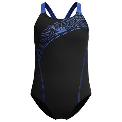 Speedo - Kid's Medley Logo Medalist - Badeanzug Gr 128 schwarz Image