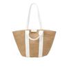 Shopper MARC O'POLO "aus geflochtener Jute", Damen, Gr. B/H/T: 44cm x 27cm x 8cm, weiß (weiß cotton), Jute, unifarben, Taschen