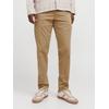 Chinohose JACK & JONES "JPSTKANE BARRET CHINO NOOS", Herren, Gr. 33, Länge 32, braun (elmwood), Web, Obermaterial: 98% Baumwolle, 2% Elasthan, unifarben, modisch, relaxed fit knöchellang, Hosen
