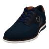Slip-On Sneaker BUGATTI, Herren, Gr. 44, blau (navy, cognac), Textil, Lederimitat, sportlich, Schuhe, mit elastischen Gummizügen