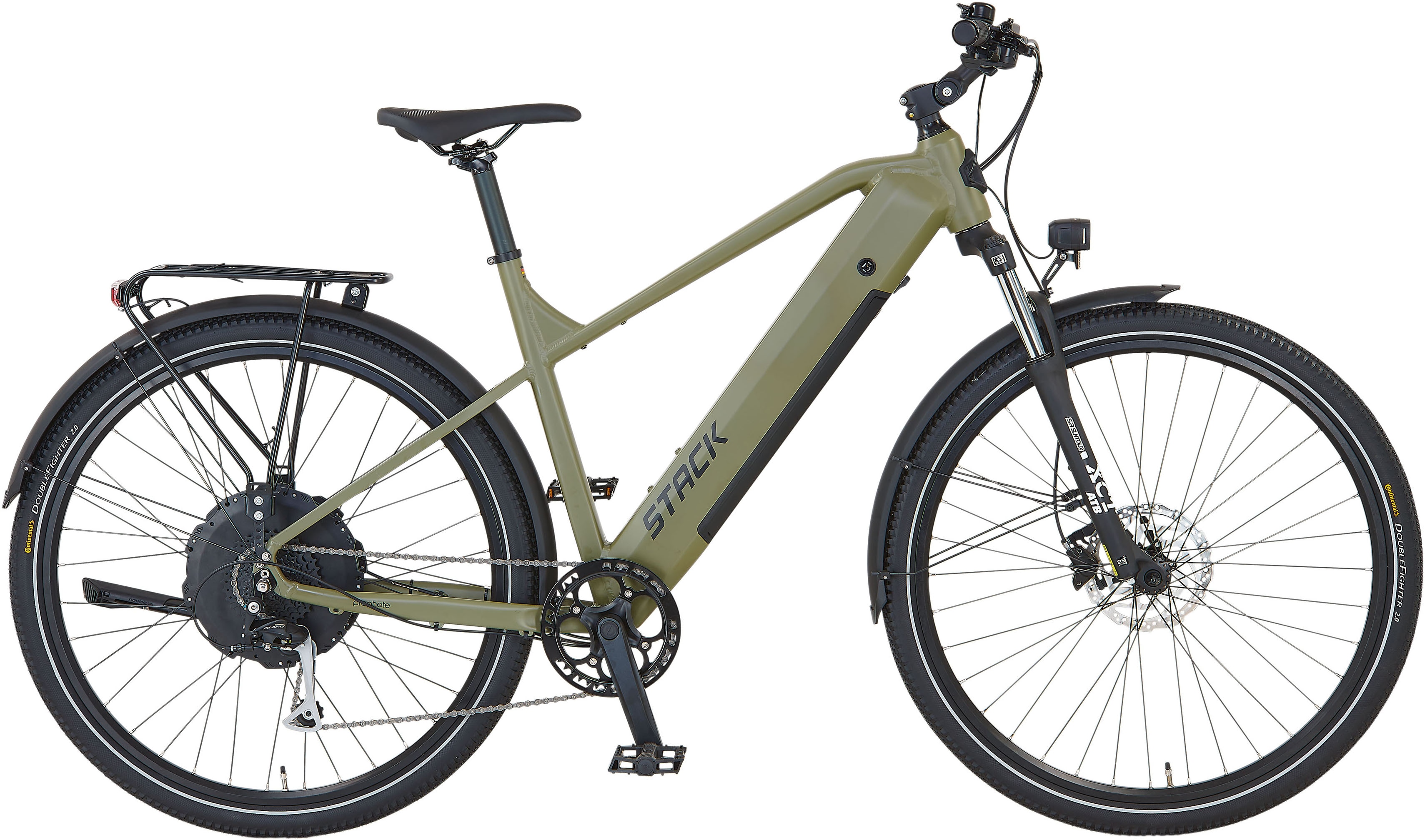 E-Bike PROPHETE "Stack 2.0" Gr. 52, grau (moosgrau, schwarz), Elektrofahrräder, 52cm, 29 Zoll (73,66cm), Topseller Image
