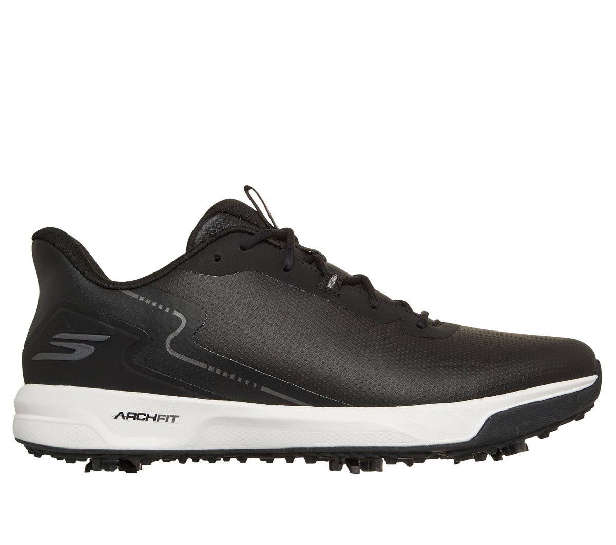 Skechers Men's Waterproof: GO GOLF Elite Vortex - Rival Shoes | Size 11.0 Extra Wide | Black | Synthetic/Textile | Arch Fit
