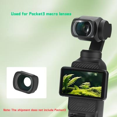 TEMU Pocket3 Action Camera Magnetic Macro Lens Kit - Clear Viewfinder For Photography, Glass, No Battery Needed, Ideal For Advanced Shots And