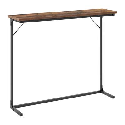 TEMU Console Table, Narrow Sofa Table, Entryway Table, Accent Table, Industrial, Easy , For Living Room, Entryway, 24 X 80 X Cm, Rustic Image