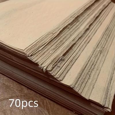 TEMU 25pcs Premium Antique Rice Paper For Calligraphy & Art - Beginners, Brush Writing, French Painting & Practice - Diy Craft Sheets Image